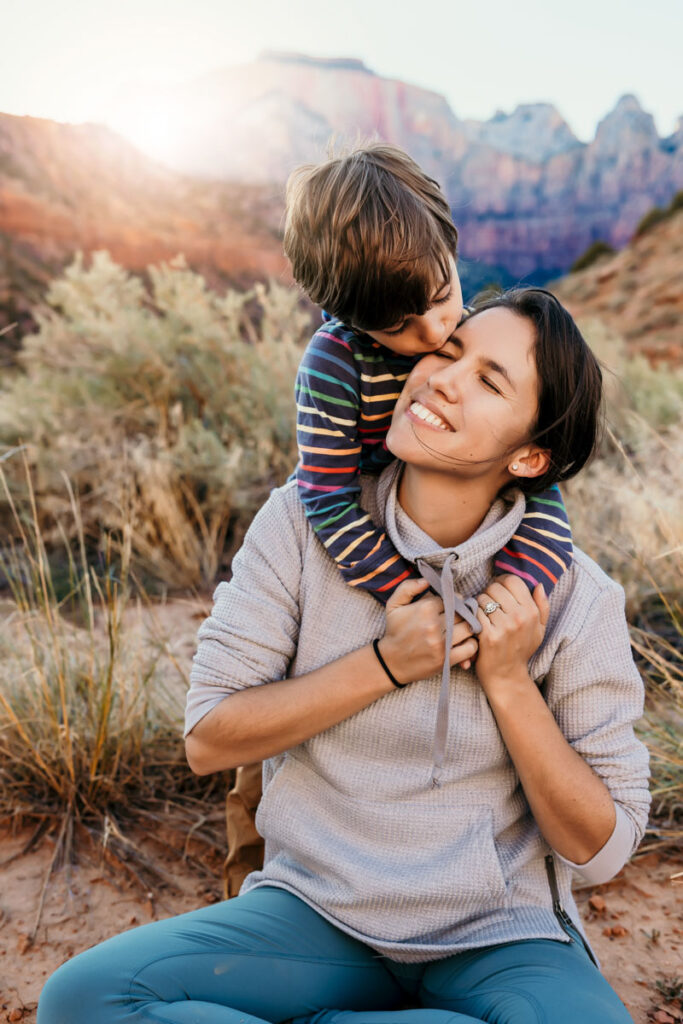 family portrait session in Zion