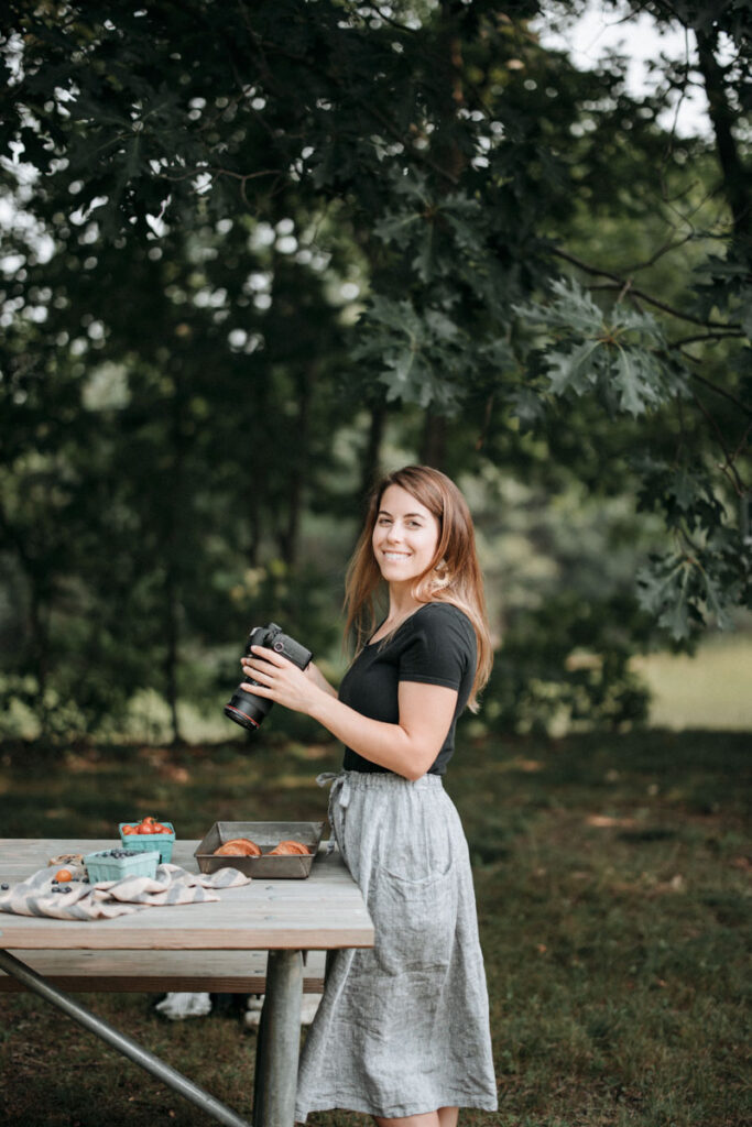 family portrait photographer taking photos during a shoot